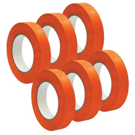 Premium Grade Masking Tape Roll, 6ct. Orange {1}