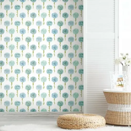 RoomMates Mum Floral Peel & Stick Wallpaper Blue {5}