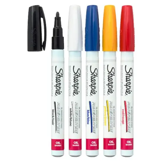Sharpie&reg; Oil-Based Paint Markers, Fine Point Primary Set {1}