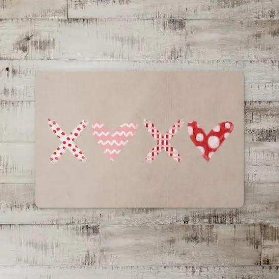 XOXO Pattern Floor Mat {3}