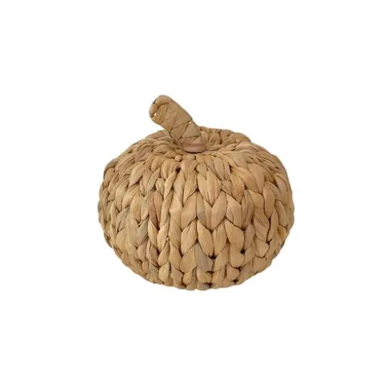Natural Woven Water Hyacinth Pumpkin Tabletop D&eacute;cor by Ashland&reg; {4}