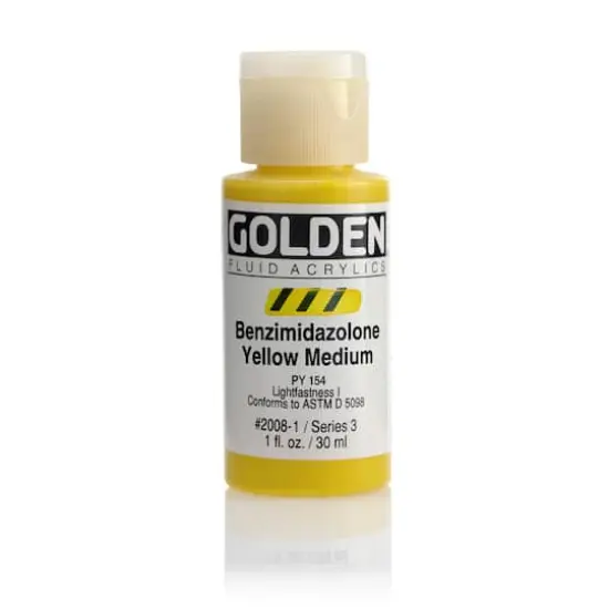 Golden&reg; 1oz. Fluid Acrylics Benzimidazolone Yellow Medium {1}