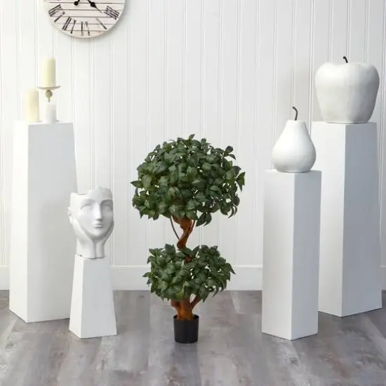 3ft. Potted Bay Laurel Double Ball Topiary Tree {4}
