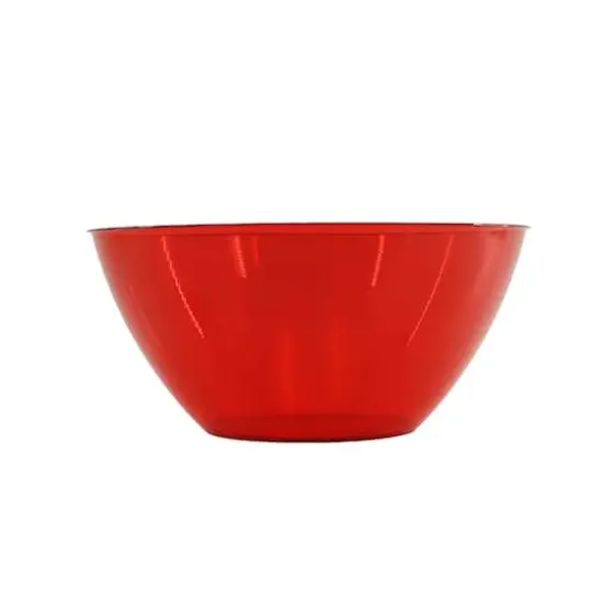 5qt. Plastic Party Bowl by Celebrate It&trade; Red {1}