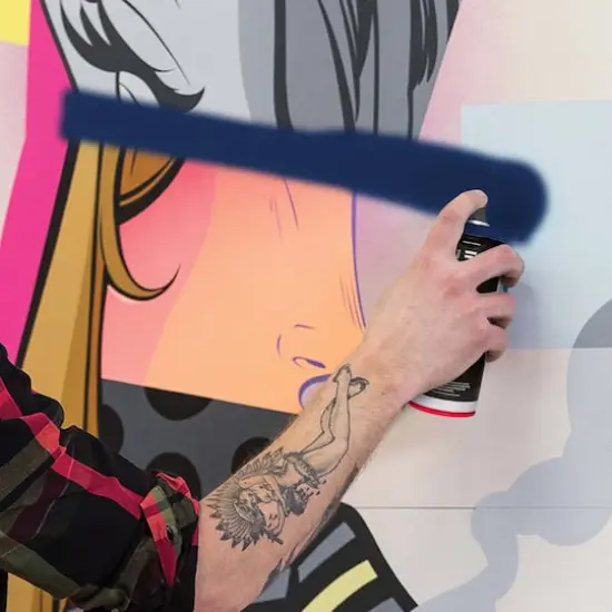 Ironlak Acrylic Spray Paint Midnight {5}