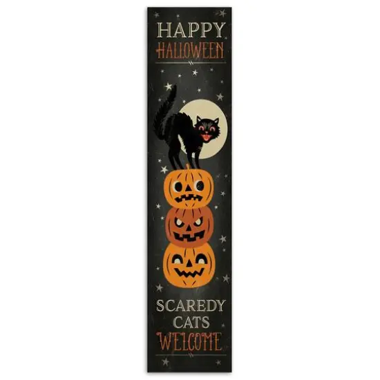 47" Scaredy Cats Welcome Porch Leaner {1}