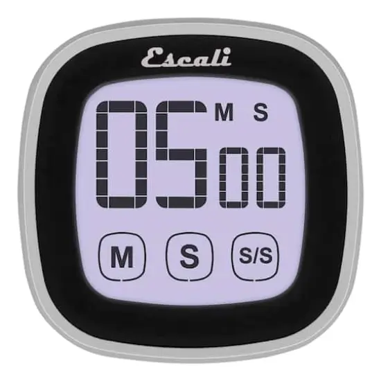 Escali Black Touch Screen Digital Timer {3}
