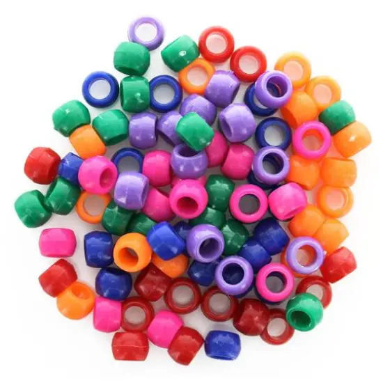 Essentials by Leisure Arts Bold Mix Pony Beads, 1lb. {3}