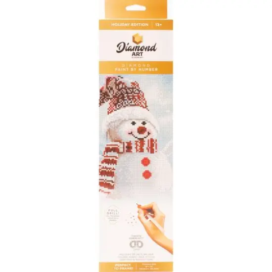 Diamond Art Holiday Edition Snowman Full Drill Kit {3}