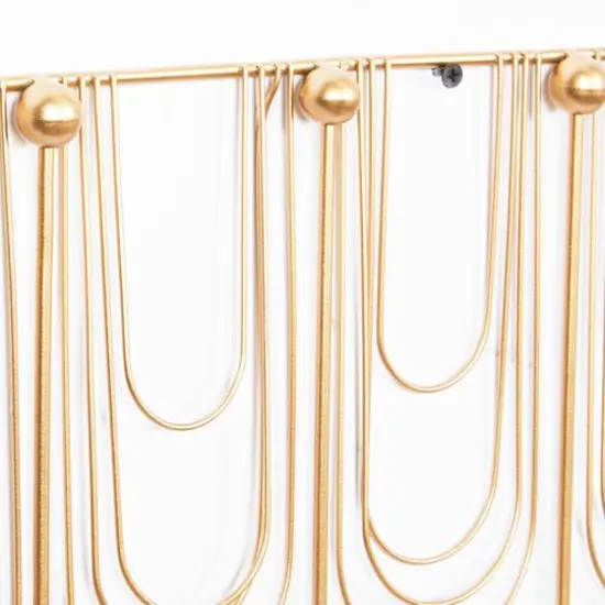 Set of 3 Gold Metal Glam Wall Hook, 16", 20", 24" {5}