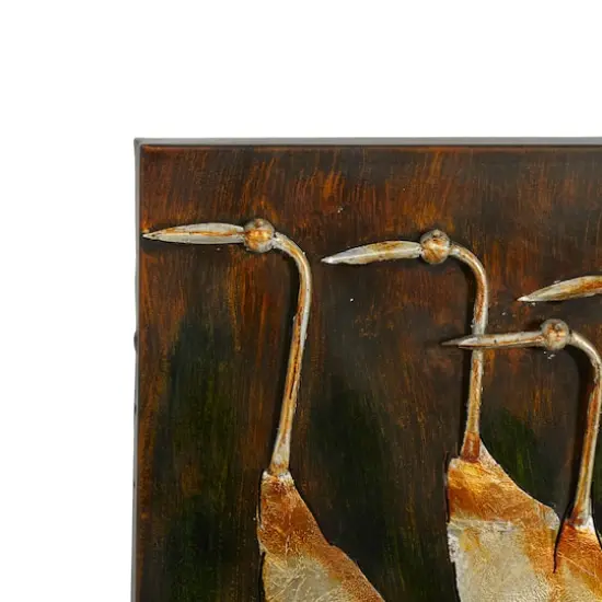 Brown Birds Iron Coastal Wall Decor {5}
