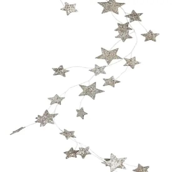 Hello Honey&reg; 6ft. Star Shaped Garland with Glitter {5}