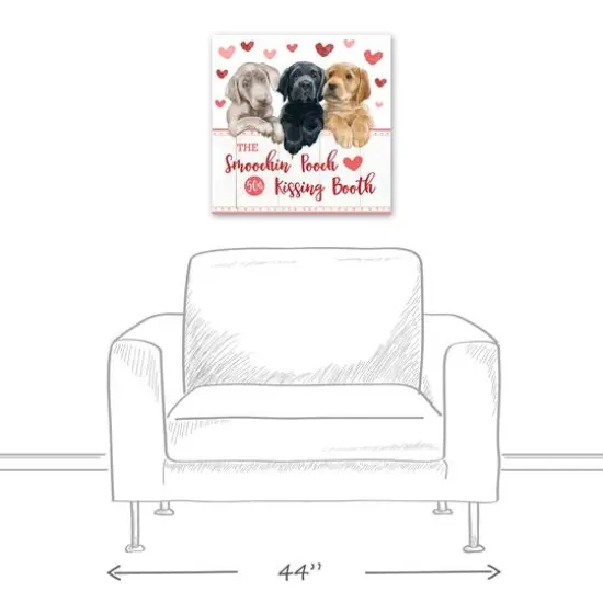 Smoochin Pooch Booth 20" x 20" Canvas Wall Art {6}