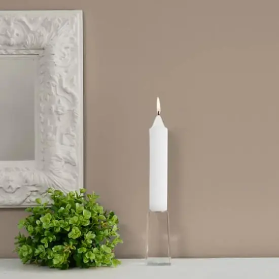 Root Candles 7" Unscented Grecian Collenette Taper Candles, 4ct. White {4}