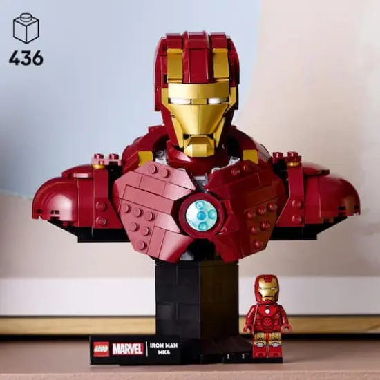 LEGO&reg; Marvel Iron Man MK4 Bust, Buildable Model for Adults with Minifigure 76327 {5}