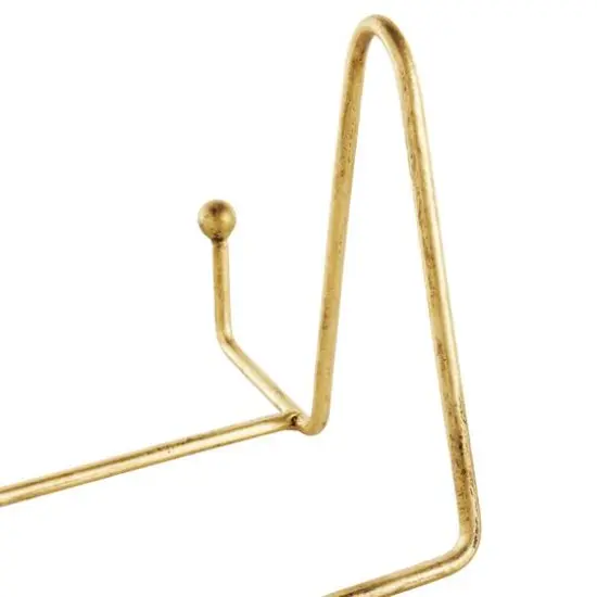 Gold Metal Wide Triangle Display Easel Set {7}