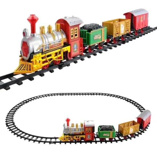 12-Piece Lighted & Animated Christmas Express Train Set {4}