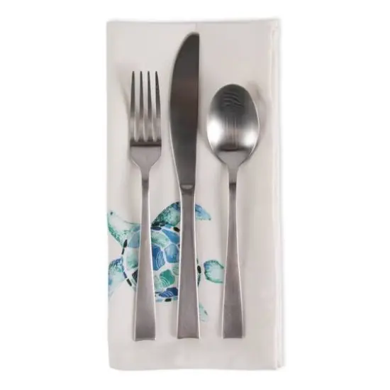 DII&reg; Turquoise Turtle Cloth Dinner Napkins, 6ct. {4}