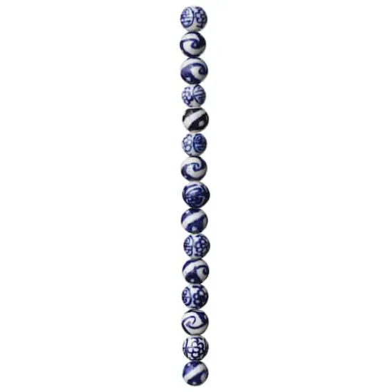 Sapphire Mix Ceramic Round Beads, 8mm by Bead Landing&trade; {4}