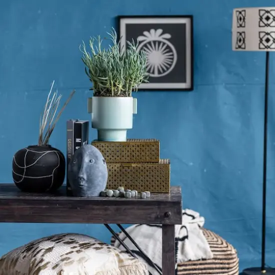 6.5" Black & White Terra Cotta Vase {4}