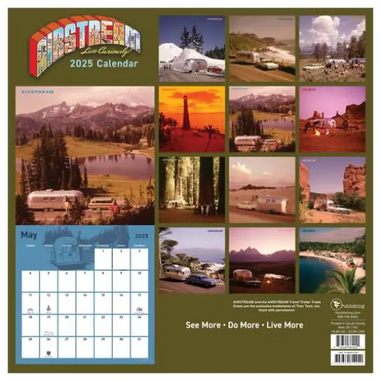 TF Publishing 2025 Airstream: Heritage Wall Calendar {3}