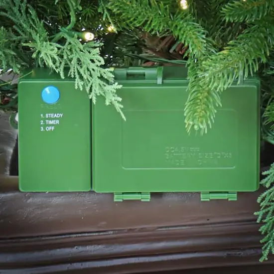 4ft. Green & Red LED Evergreen & Berry Arrangement in Urn {5}