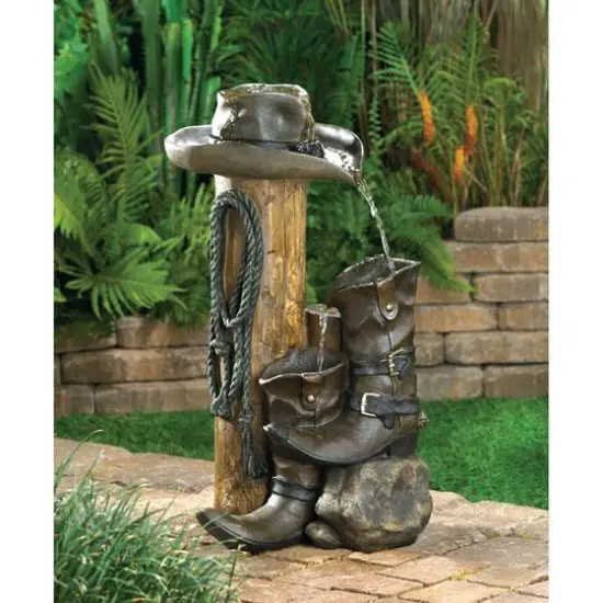 22.5" Wild Western Water Fountain {3}
