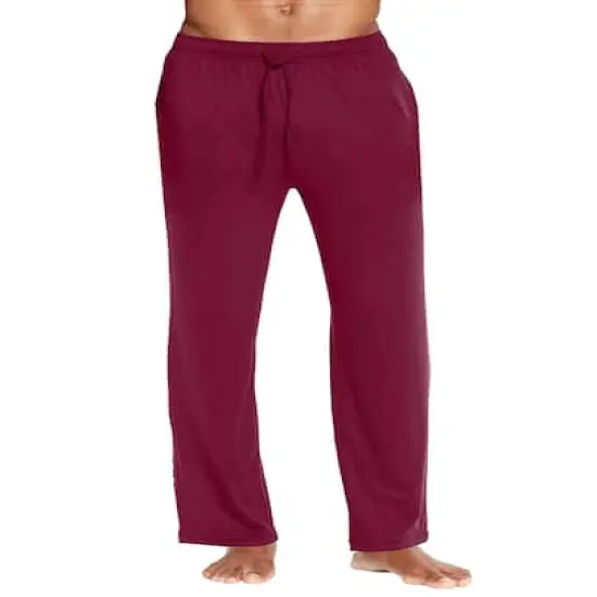 Galaxy by Harvic Men's Classic Lounge Pants Burgundy {1}