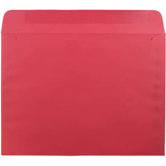 JAM Paper 9" x 12" Booklet Envelopes, 25ct. Red {4}