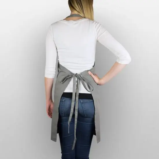 DII&reg; Chino Chef Apron Gray {9}