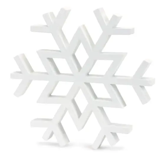 Wooden Snowflake Set {4}