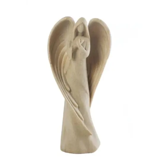 Elegant Minimalistic Guardian Angel Figurine Prayer Statue4.5" x 2.38" x 9.25" {3}