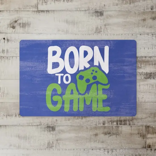 18" x 27" Born to Game Floor Mat {3}