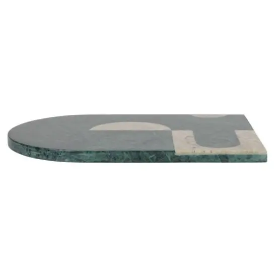 Hello Honey&reg; Green Abstract Design Compact Marble Cheese & Cutting Board {8}