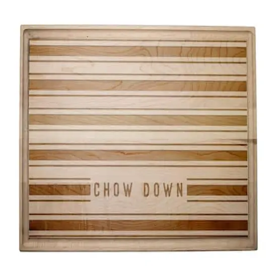 Chow Down 17" x 11" Maple Cutting Board {1}