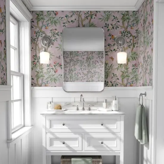 Surface Style Kimono Vine Peel & Stick Wallpaper Rose {5}