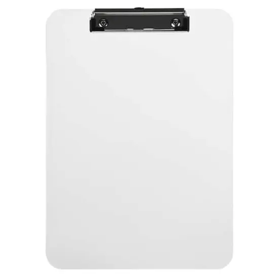 JAM Paper Letter Size Plastic Clipboards, 12ct. Clear {1}