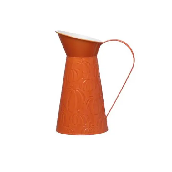 11" Floral Pitcher Iron Pitcher by Ashland&reg; Orange {1}