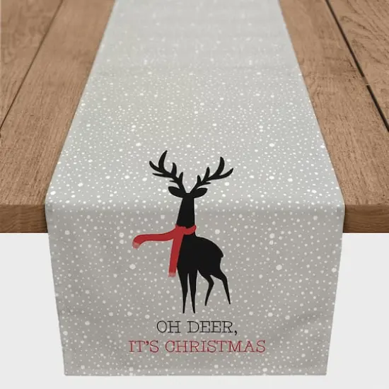 90" Oh Deer It's Christmas Table Runner {1}