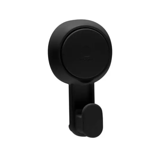 Bath Bliss 4 Pack Matte Black Gel-Suction Power Hooks {6}