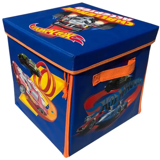 Tara Toy ZipBin Hot Wheels 300 Car Storage Cube & Playmat {1}