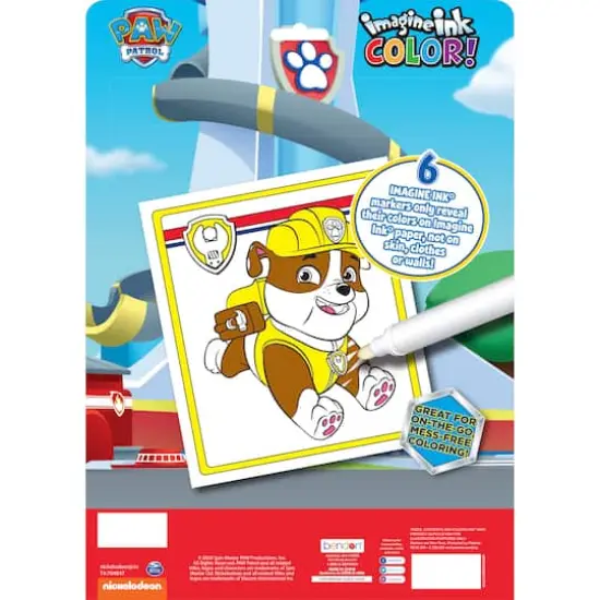 Imagine Ink® COLOR! PAW Patrol™ Mess Free Coloring Pad & Marker Set {4}