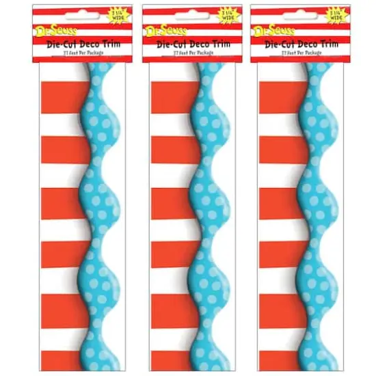 Eureka Deco Trim&reg; Dr. Seuss&trade; Dimensional Look Extra Wide Die Cut Border, 111ft. {1}