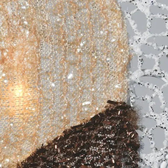 Fabric Glitter Shepherd and Sheep Set with Warm & Cool White UL LED Lights {7}