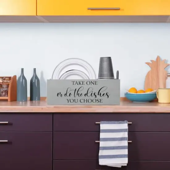 Elegant Designs 15.75" Kitchen Organizer Gray Wash {5}