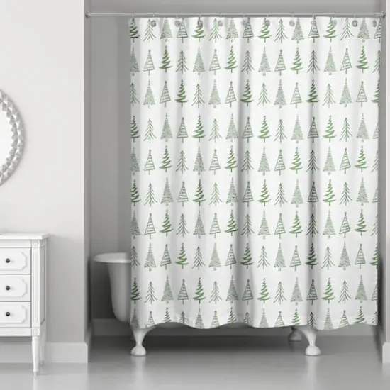 Doodle Tree Shower Curtain {3}
