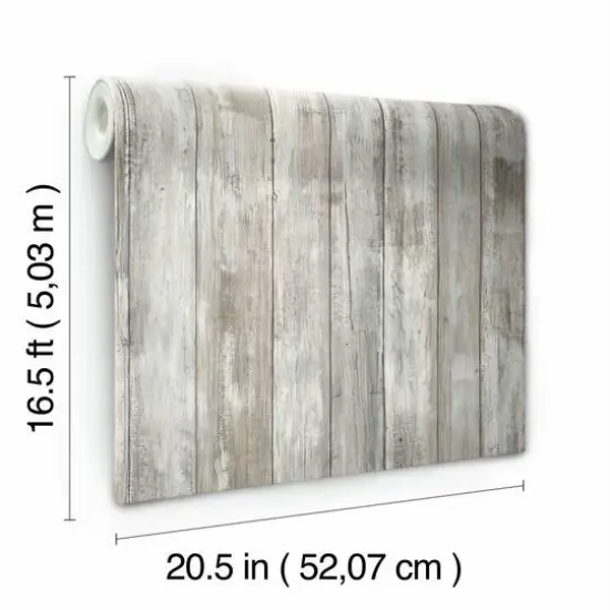 RoomMates Weathered Planks Peel & Stick Wallpaper Brown {8}