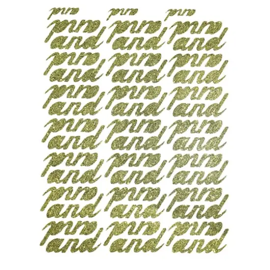 JAM Paper And Gold Standard Script Stickers {1}