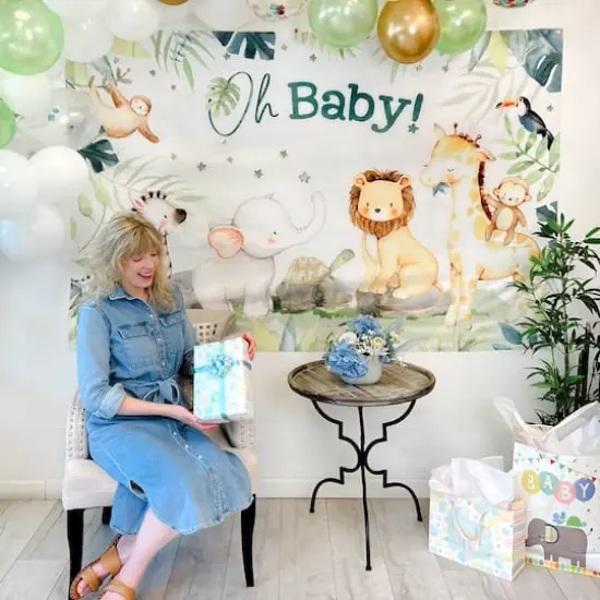 Kate Aspen&reg; Safari Baby Shower Photo Backdrop {1}