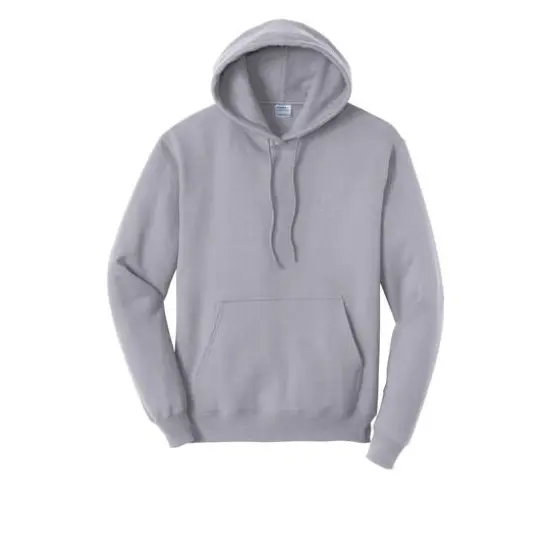 Port & Company® Neutrals Core Fleece Pullover Hooded Sweatshirt Silver {1}